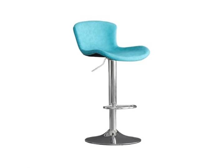 Barstühle Hoher Hocker, Rückenlehne, anhebbarer Barstuhl, 60–80 cm(Blue)