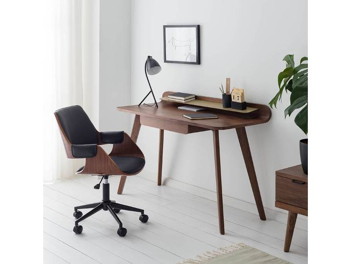 Chaise de bureau Luumaki 54 x 81 x 59cm Noir/Noir