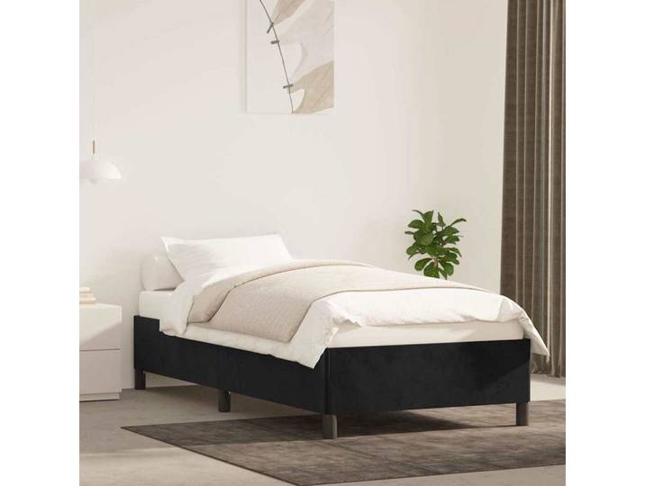 vidaXL Bettgestell vidaXL Bettgestell Schwarz 90x190 cm Samt