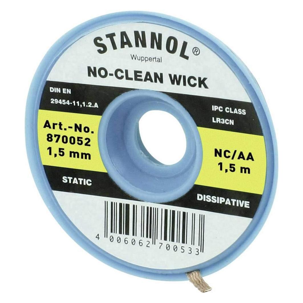 Stannol Entlötlitze NC-AA Entlötlitze 1.5 mm x 1.5m halogenfrei (870052)