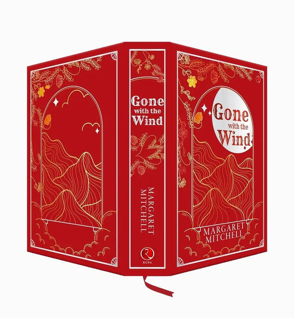 Rupa Publications Gone with the Wind by Margaret Mitchell - Leather-Bound Classic Edition with Gold Foil Cover & Gilded Edges -