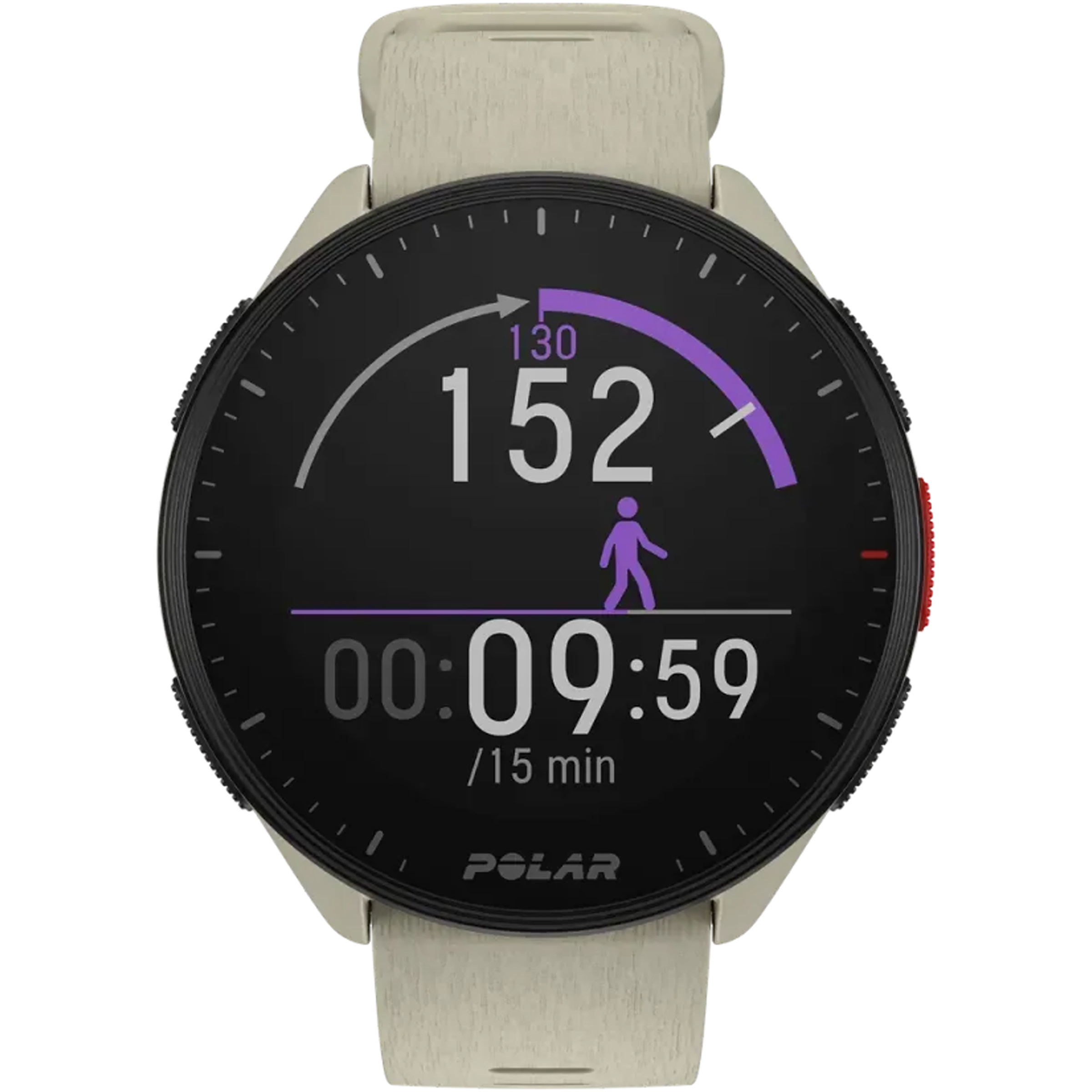 Polar Pacer GPS-Uhr GPS Uhren white Größe S-L Trekking