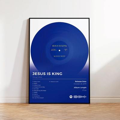 Uplift Treasures Kanye West Jesus Is King Album Canvas Wall Art 1 50x70cm No Frame