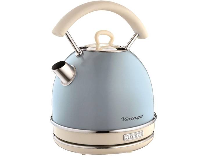 ARIETE Wasserkocher 2877BL Vintage , blau (aquablau), H:28cm Ø:21cm, Wasserkocher, Wasserkocher