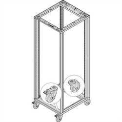 nVent SCHROFF 27230110 19 Zoll Netzwerkschrank-Rollensatz Mehrfarbig