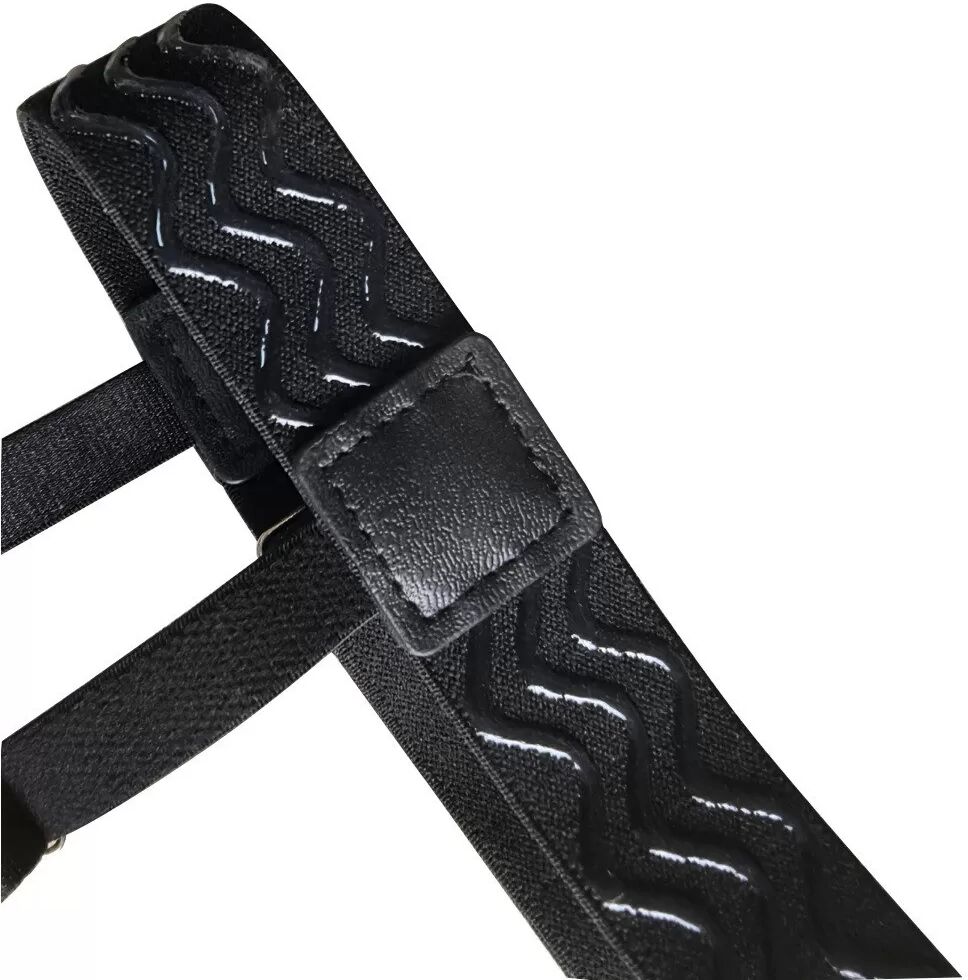 INF Bretelles de Chemise Antidérapantes : Jarretières Élastiques pour une Chemise Sans Pli - Noir