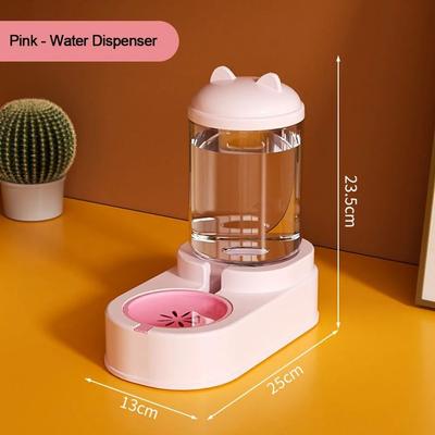 Uplift Picks Cute Cat Shape Automatic Pet Feeder Large Capacity Food And Water Dispenser pink (water Dispenser)