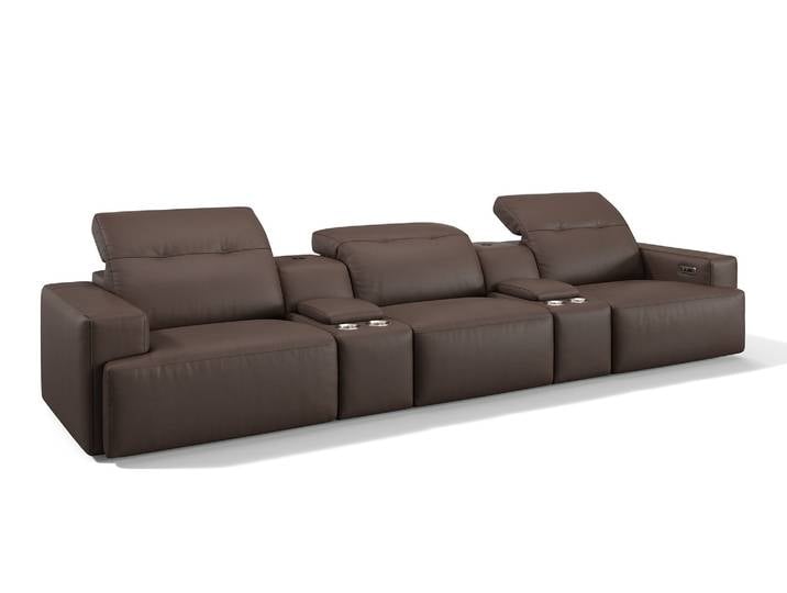Leder 3-Sitzer SORANO Kinosofa Bigsofa Heimkinocouch 3er Sofa