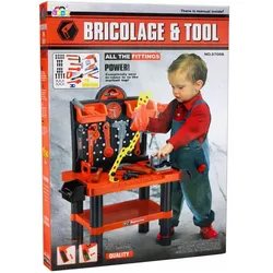 Lean Toys Kinderwerkstatt DIY-Tischwerkzeuge Zubehör 70 cm