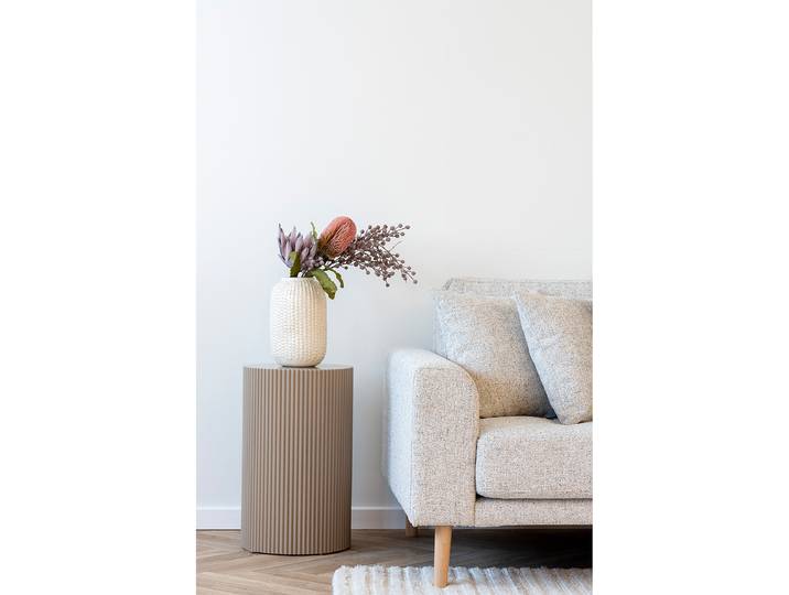 Beistelltisch Kulwaru Ø 30cm Beige