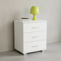 KADIMA DESIGN Nachtkonsole ANAPO Holz: Modern, 4 Standfüße, Schwarz/Silber, melaminharzbeschichtet