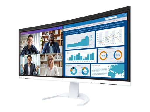 EIZO FlexScan EV3450XC-WT - Mit FlexStand - LED-Monitor - gebogen - 86.4 cm (34") (EV3450XC-WT)