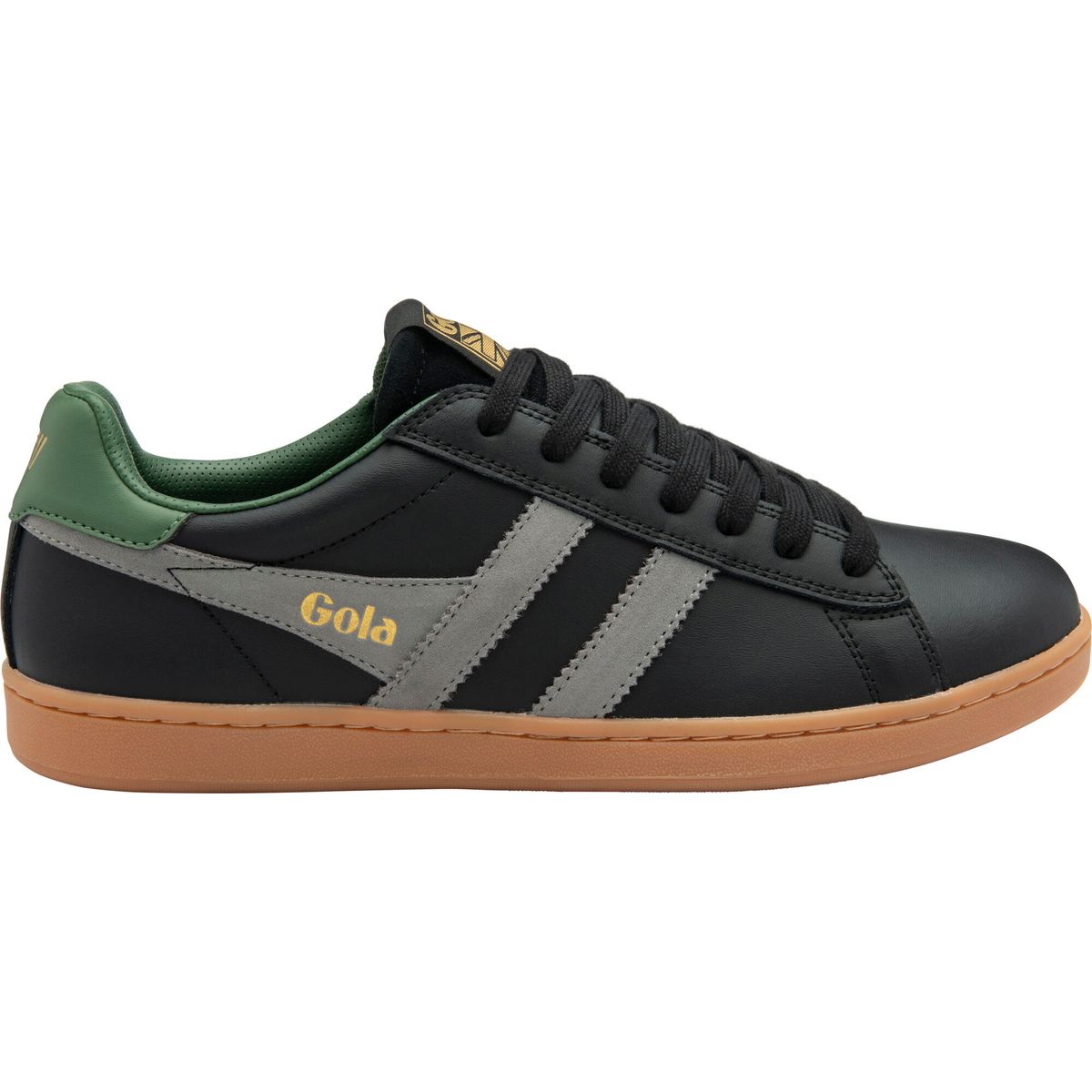 Gola Equipe II Leather Sneaker Men black/cement/evergreen (BC) 8 CMB388-BC-8-blackcementevergreen