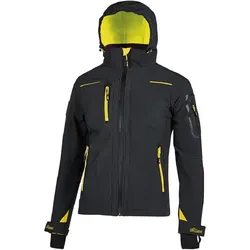 Damen Winter Softshelljacke "SPACE LADY" Future black carbon - XS (DE size: XXS) - schwarz
