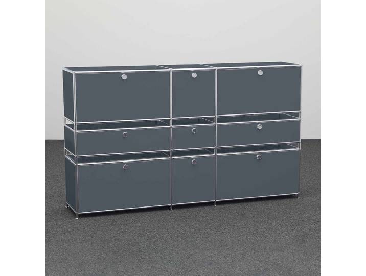 Highboard System4 190.0 x 40.0 cm, Anthrazit, Neu - Ideal für zeitloses Design