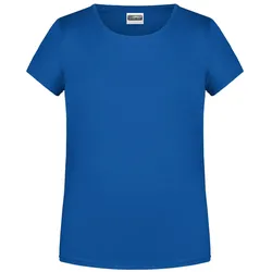 Mädchen Basic T-Shirt "8007G" - XS - royal