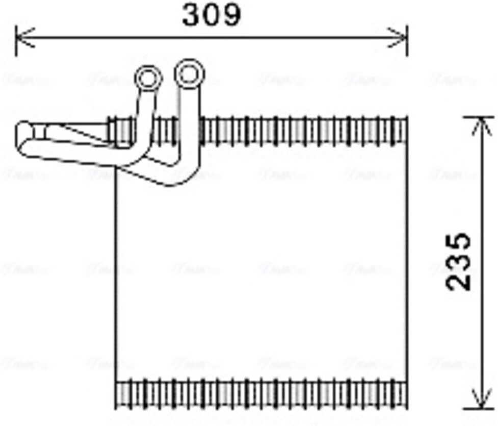 Verdampfer, Klimaanlage AVA COOLING FDV493 AVA