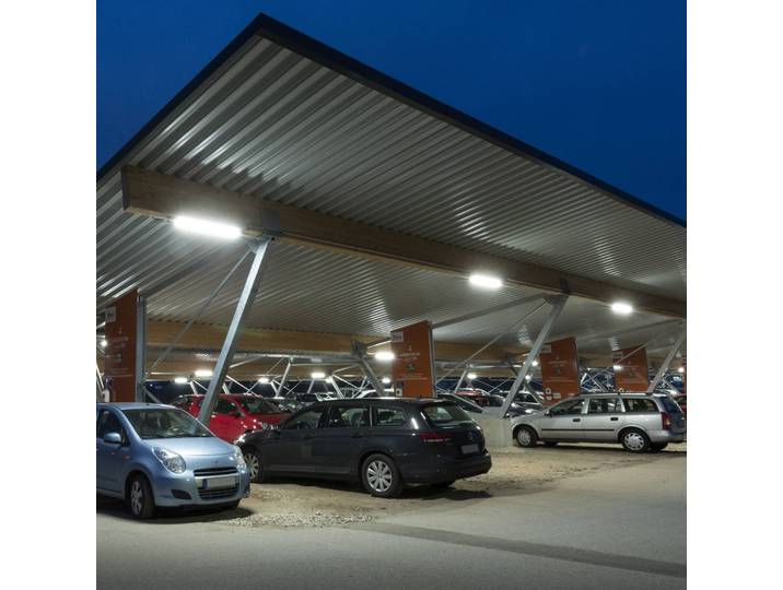 STEINEL RS Pro 5150 SC LED-Anbauleuchte mit Sensor SC, dimmbar, alu / grau / zink, Kunststoff