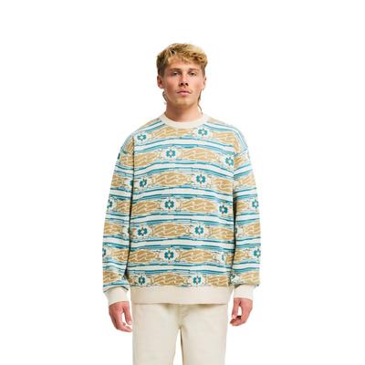 Strickpullover BILLABONG "Since 73 Wategos", Herren, Gr. XXL, bunt (oatmeal), Obermaterial: 100% Modacryl., Pullover Strickpullover
