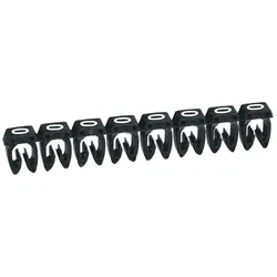 Legrand 038220 Kennzeichnungssystem CAB 3,f. Leiterquerschnitt 1,5 bis 2,5mm2,Ziffer:0(Schwarz)  - 1200 Stück