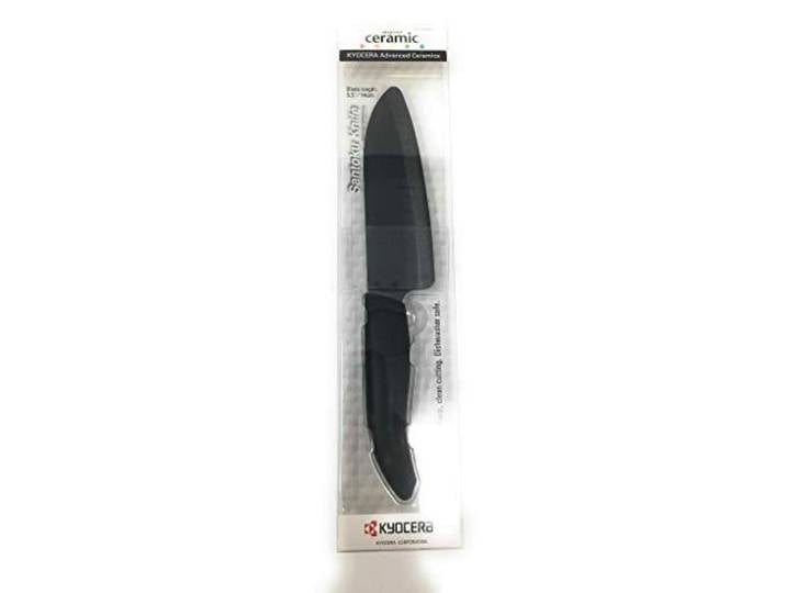 Kyocera FK-140BK-BK Gen Black Serie Santoku Messer aus Keramik, Kunststoffgriff, 14 cm, schwarz