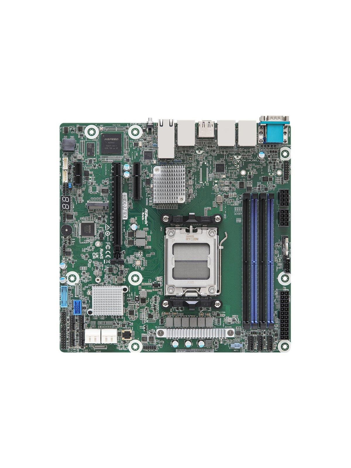 ASRock Rack B650D4U-2L2T/BCM - motherboard - micro ATX - Socket AM5 - Mainboard - AMD B650E - AMD AM5 - DDR5 RAM - Micro-ATX