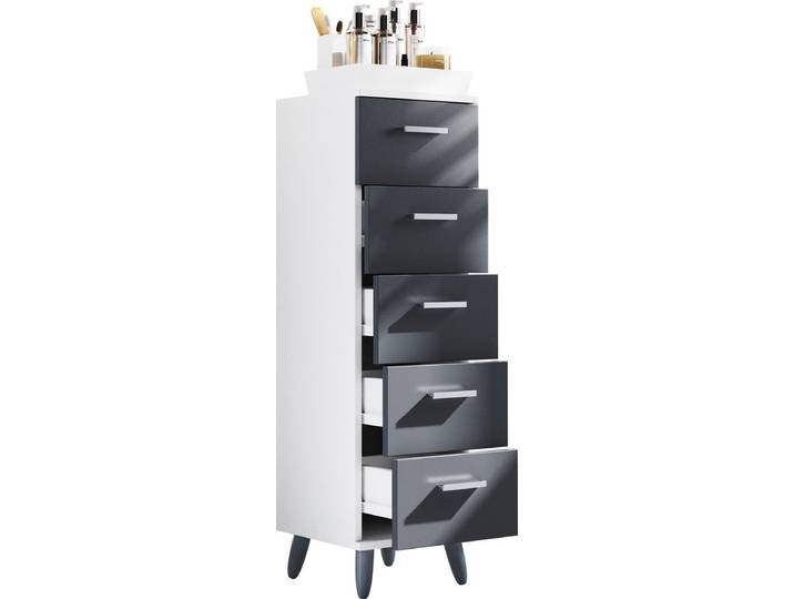 Badkamermeubel Midikast Badkamerplank Badkamermeubel Ladenkast 5 laden Landos M