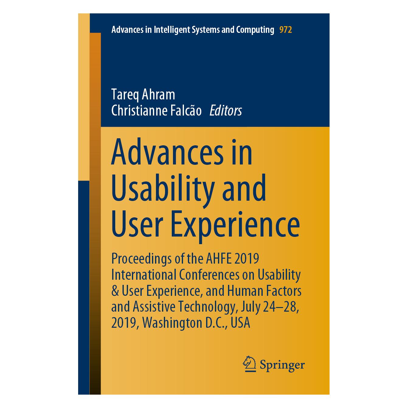 Springer Advances in Usability and User Experience (Englisch, Softcover, Christianne Falcão, Tareq Ahram) (56065767)