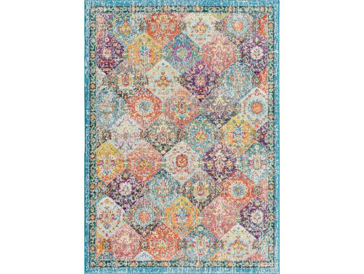 Tapis salon vintage - poils court et doux multicolore 200x290