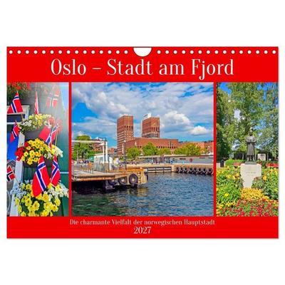 Oslo - Stadt am Fjord (Wandkalender 2027 DIN A4 quer), CALVENDO Monatskalender