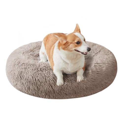 Nisrada Rond Kattenbed en Hondenbed met Antislip Onderkant, 70 cm, Wasbaar