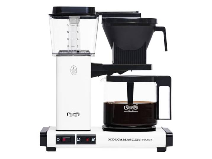 Moccamaster KBG Select, Filterkaffeemaschine, Glaskanne, Matt White, 1.25L