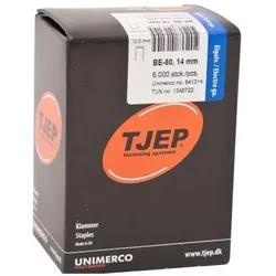 TJEP, Büroklammer, klammer elgalv. BE-80 14 mm, 6000 stk (6000x)
