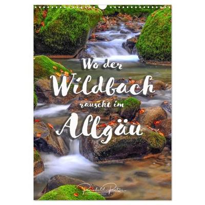 Wo der Wildbach rauscht im Allgäu (Wandkalender 2027 DIN A3 hoch), CALVENDO Monatskalender