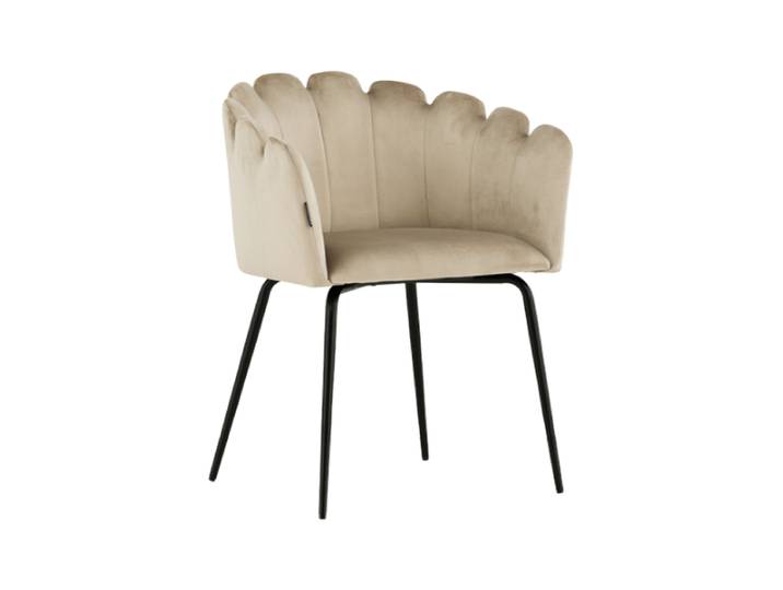 Design Armlehnstuhl „Limhamn“ Samt Beige VE DESIGN