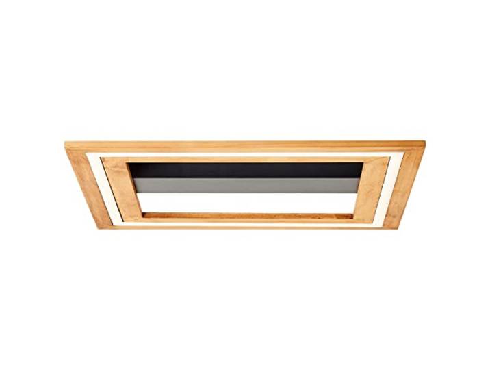 Brilliant Rhea LED Deckenleuchte 45x45cm holz hell/schwarz, Holz/Metall/Kunststoff, 1x LED integriert, 24 W, (Lichtstrom: 3000lm, Lichtfarbe: 3000K)