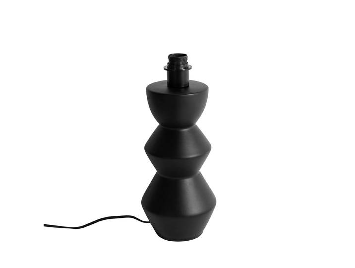 Lampe de table design en céramique noire 16 cm sans abat-jour -
