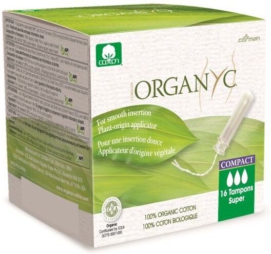 Organyc Tampons Super Applicator Compact