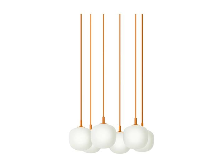 Muuto Rime Pendant Cluster 6 suspension Orange, Ø12 cm