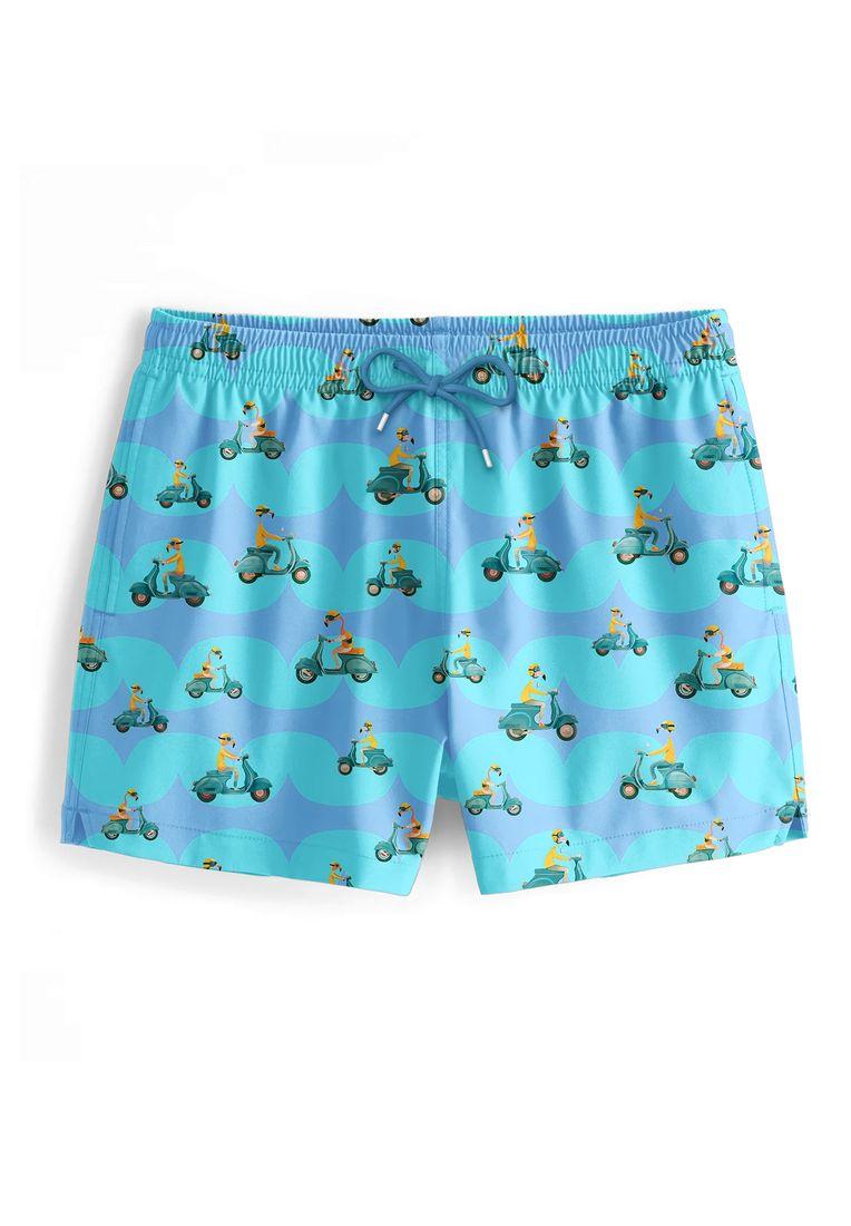 "Vespa Flamingo" Zwemshorts