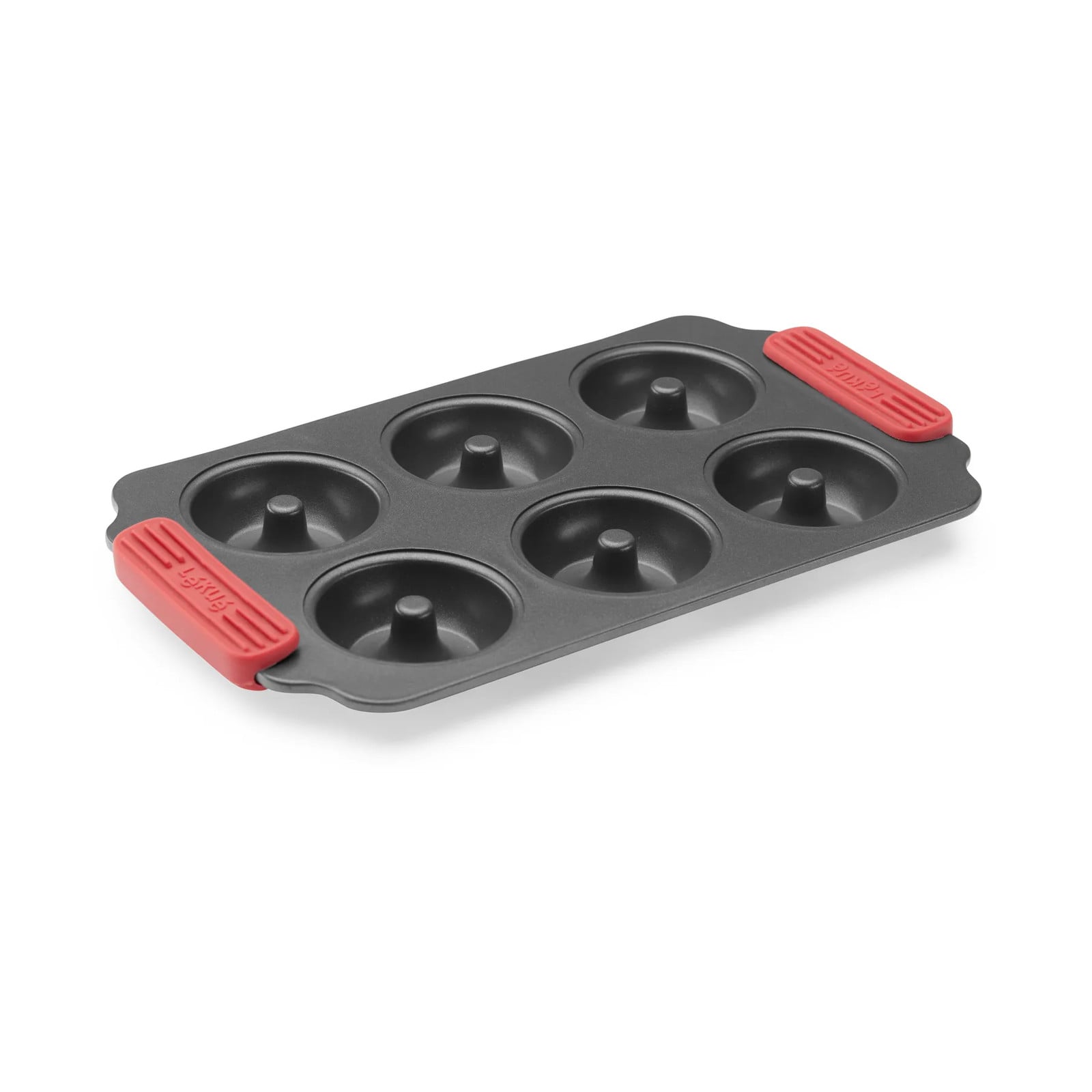 Lékué non stick donutvorm 6 stuks Rood