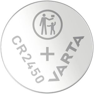 Varta Knopfzelle CR2450, 590 mAh, Lithium, 20 Stück
