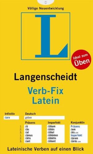 Langenscheidt, Redaktion von - Langenscheidt Verb-Fix Latein - Verb-Fix (Langenscheidt Verb-Fixe) - Preis vom 09.10.2026 07:28:09 h