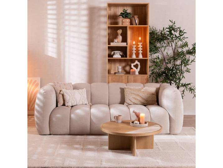 Bronx71 3-Sitzer Sofa Luca Chenille beige