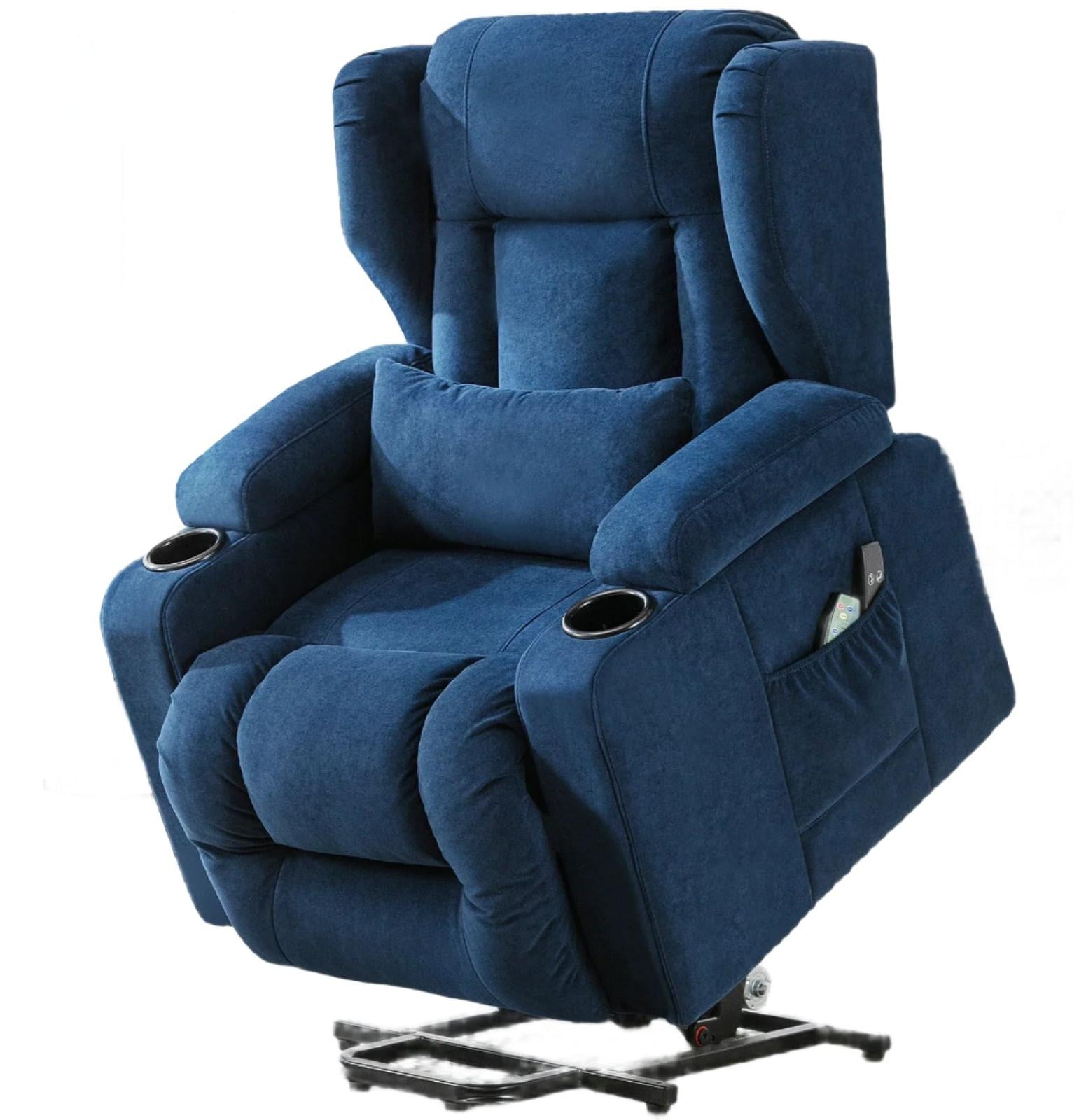 Selius Elektrische Relaxfauteuil met Liftsysteem, Massagefunctie en Warmtefunctie voor Senioren