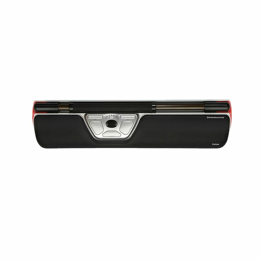 Contour Design RollerMouse Red, Wired, Optisch, USB Typ-C, 2800 DPI, Schwarz, Silber
