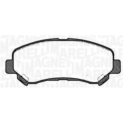 MAGNETI MARELLI Bremsbelagsatz, Scheibenbremse 363916060351 für NISSAN Suzuki VENUCIA