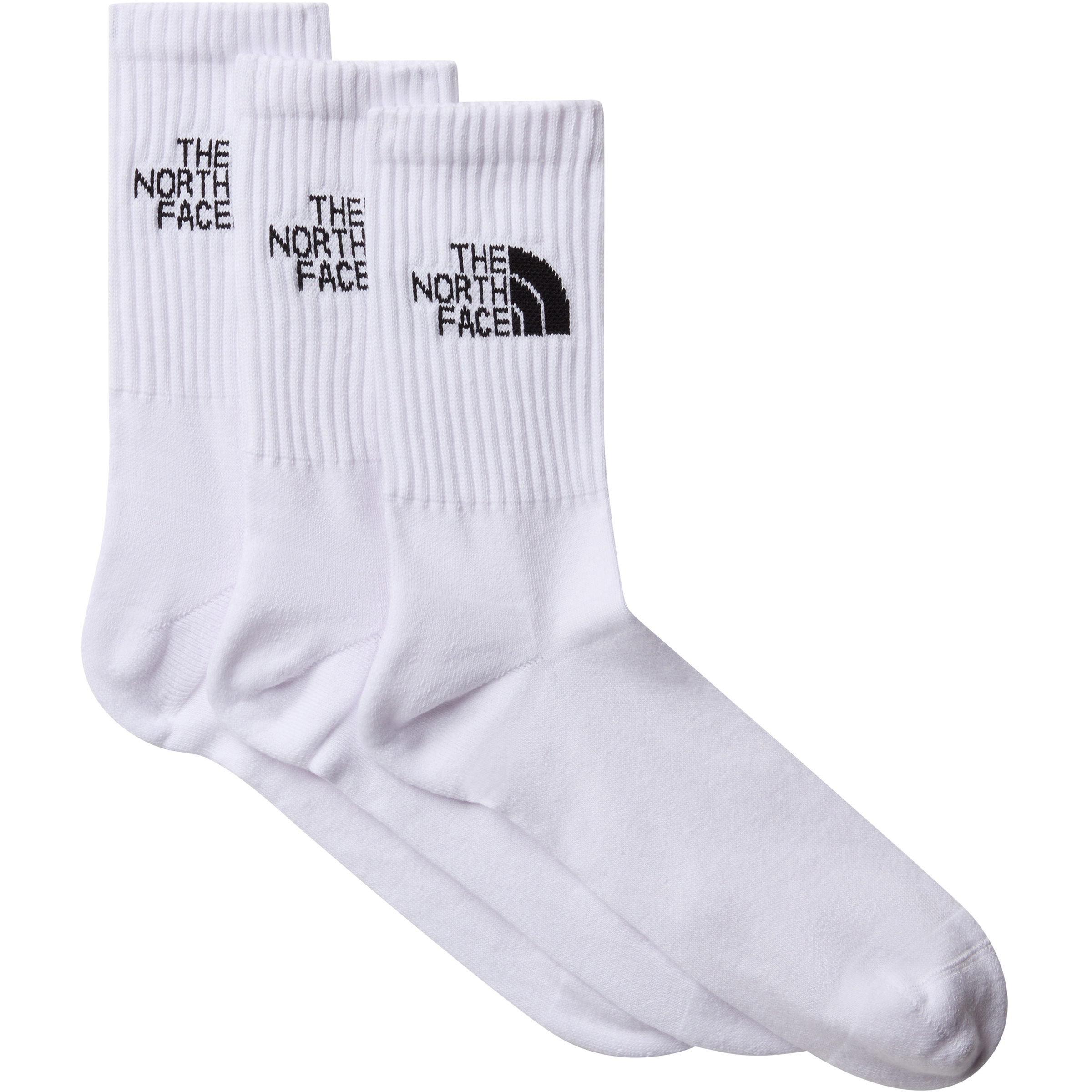 The North Face Everyday Crew 3er Pack Freizeitsocken weiss Größe 38 Lifestyle Elastisch