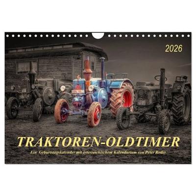 Traktoren - Oldtimer (Wandkalender 2026 DIN A4 quer), CALVENDO Monatskalender