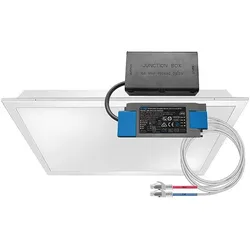 Esylux EQ10132520 LED-Deckeneinlegeleuchte mit opalem, mikroprismatischem Diffusor, Farbtemperatur ca. 2700 - 6500 K (Tunable White), inkl. DALI-2
